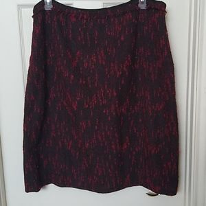 Dynamic Red/Black fully lined Skirt